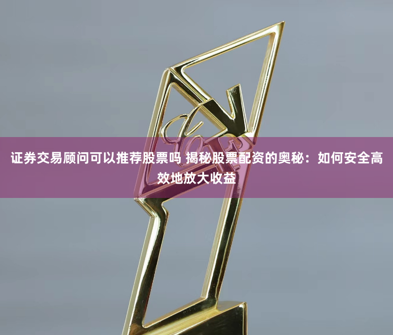 证券交易顾问可以推荐股票吗 揭秘股票配资的奥秘:如何安全高效地放大收益